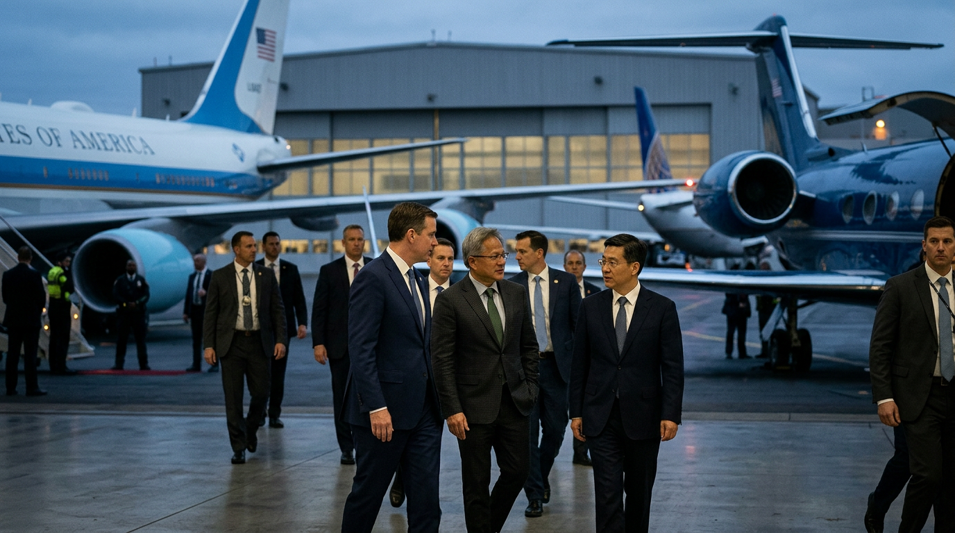Huang on Air Force One