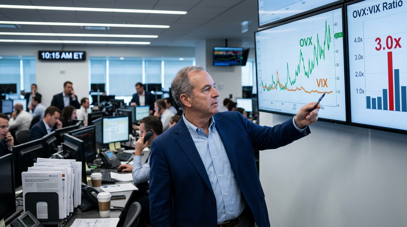 The OVX Just Hit 3x the VIX. Energy Stocks Are Cashing the Check.