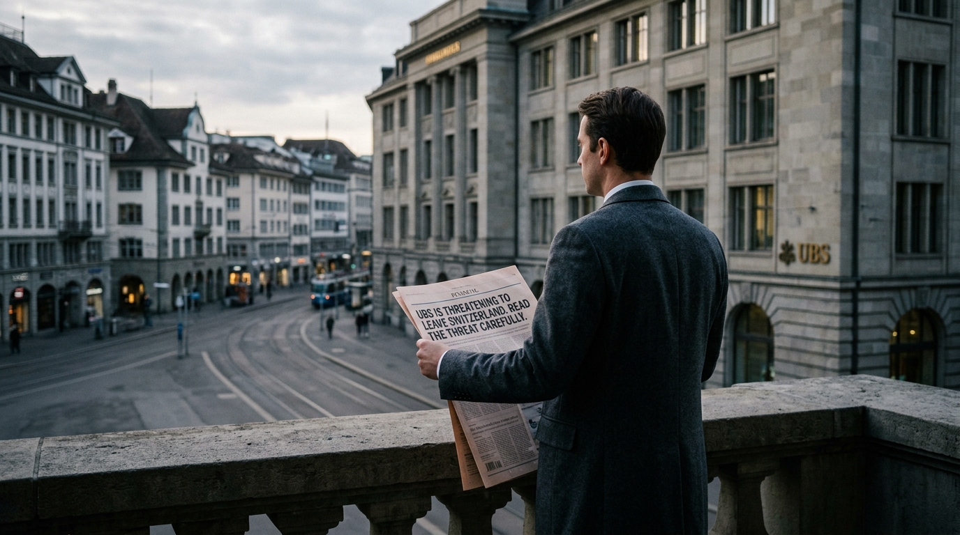 UBS Is Threatening to Leave Switzerland