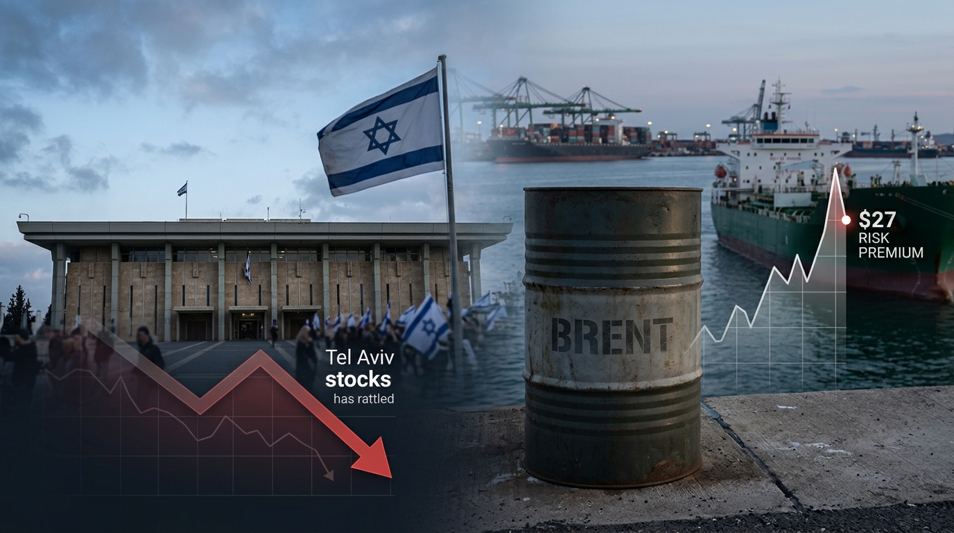 Israel Has No Government. Brent Has a $27 Risk Premium.